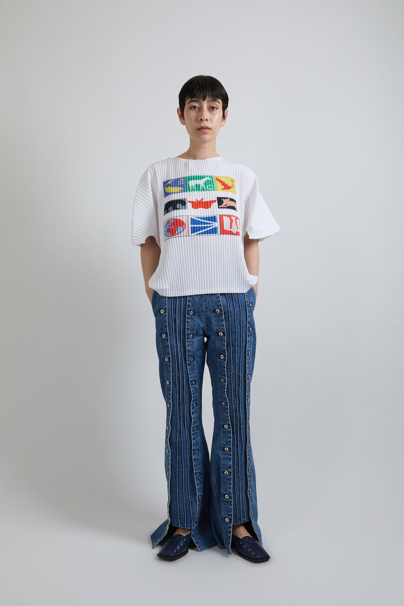 Graphic Pleats T-shirt (Large) – YOHEI OHNO