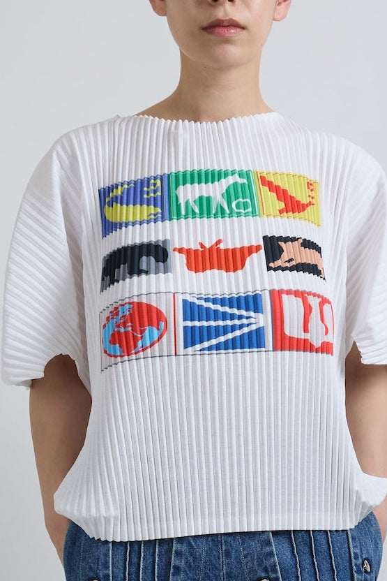 Graphic Pleats T-shirt (Large) – YOHEI OHNO