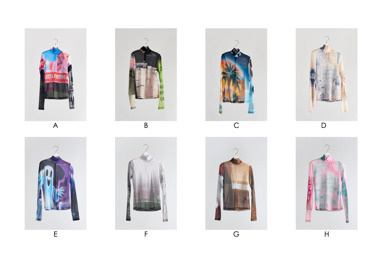 『YOHEI OHNO』 Graphic Mesh Top Graphic Mesh Top (FALL2024) – YOHEI OHNO