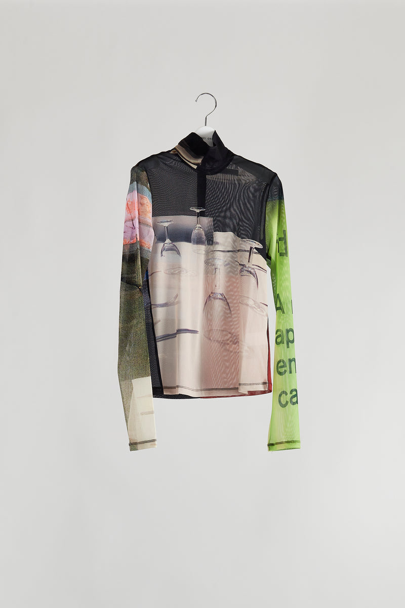 トップス YOHEI OHNO Graphic Mesh Top / Horse YOHEI OHNO tシャツ 「YOHEI OHNO/ヨウヘイオオノ」Graphic Mesh