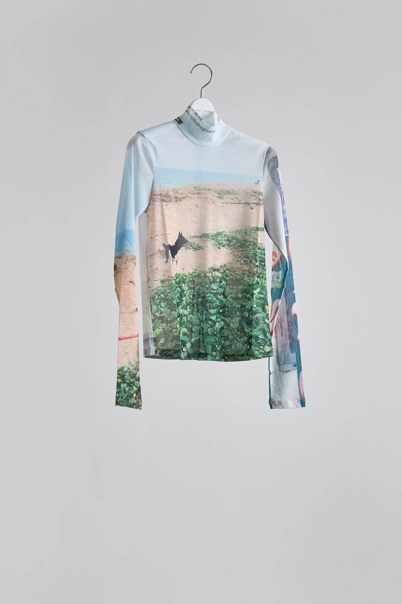 Graphic Mesh Top A – YOHEI OHNO