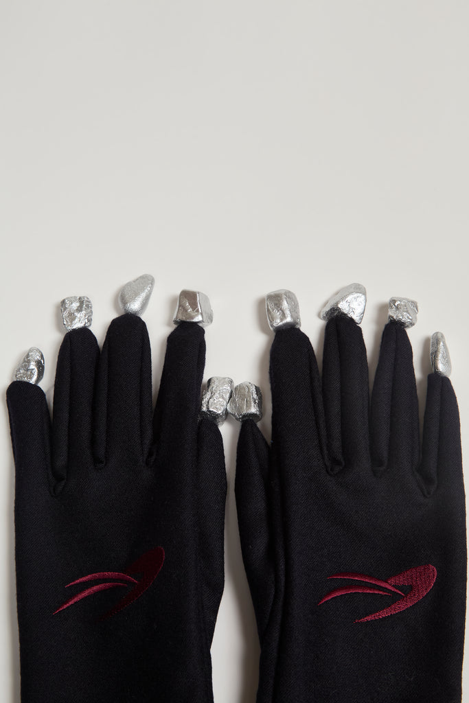 HIDAKA×ssp.  Silver Stone Short Gloves