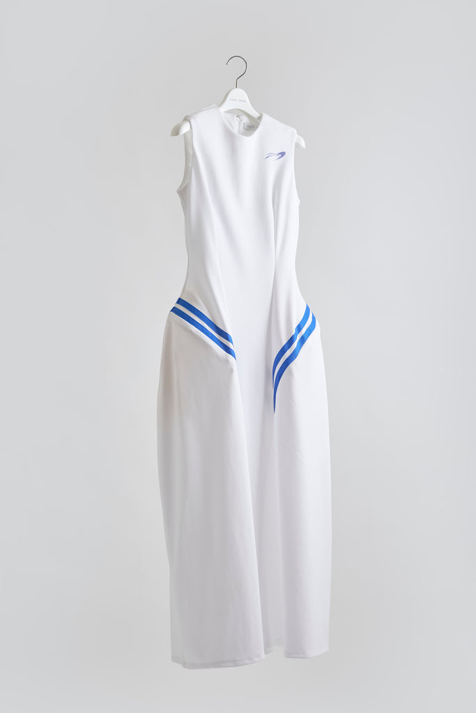 Side Padded Jersey Dress