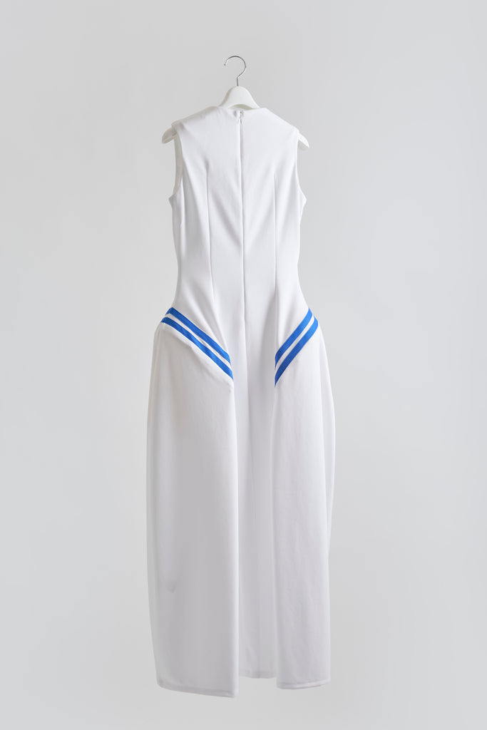 Side Padded Jersey Dress