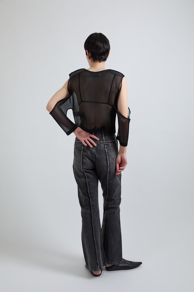 Pleated Graphic Top