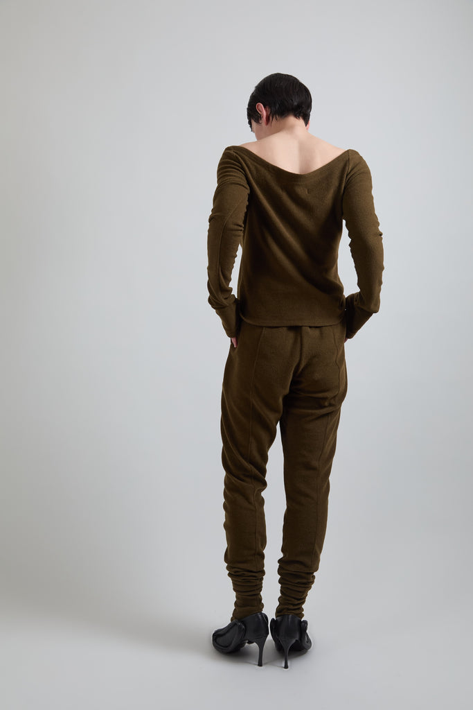 Wool Jersey Stirrup Leggings