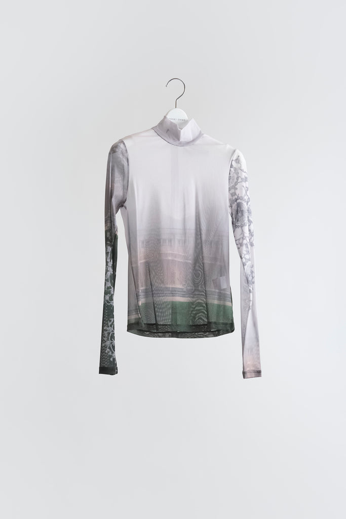 Graphic Mesh Top
