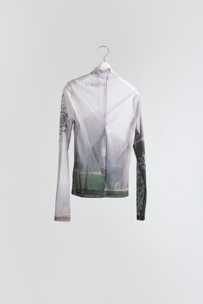 Graphic Mesh Top