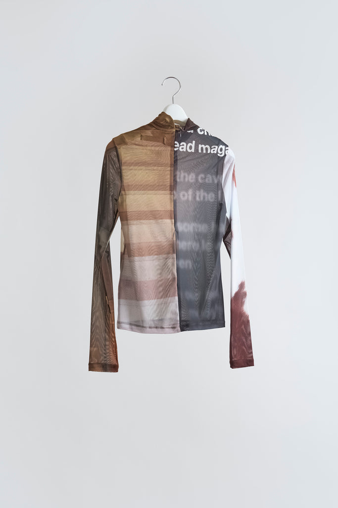 Graphic Mesh Top