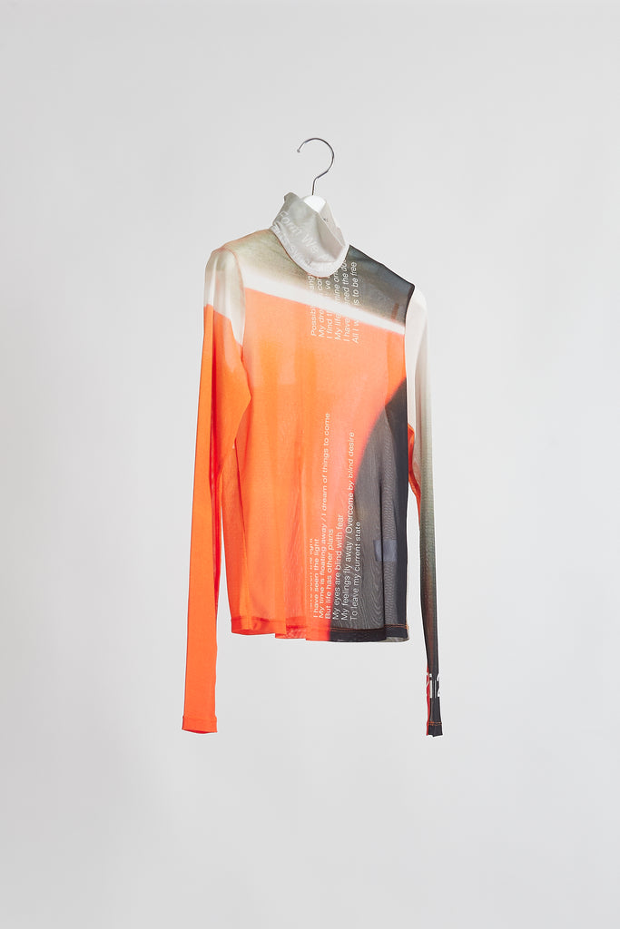 Graphic Mesh Top