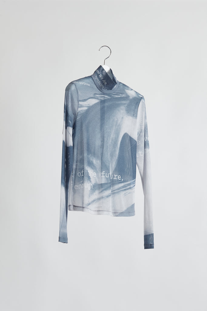 Graphic Mesh Top