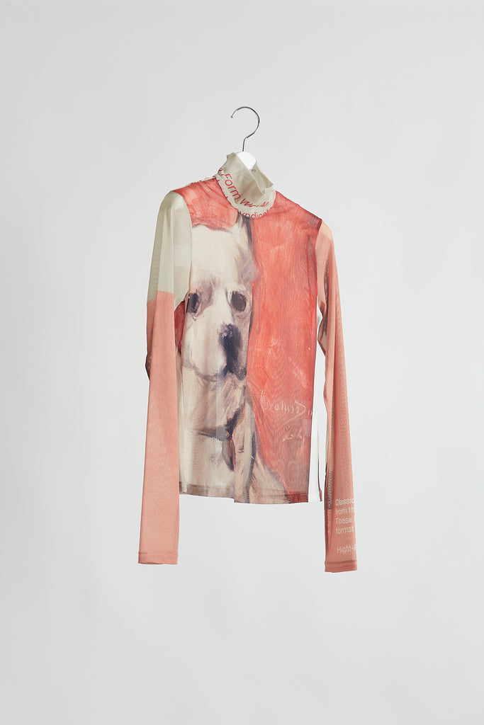 Graphic Mesh Top