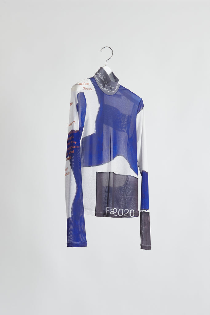 Graphic Mesh Top