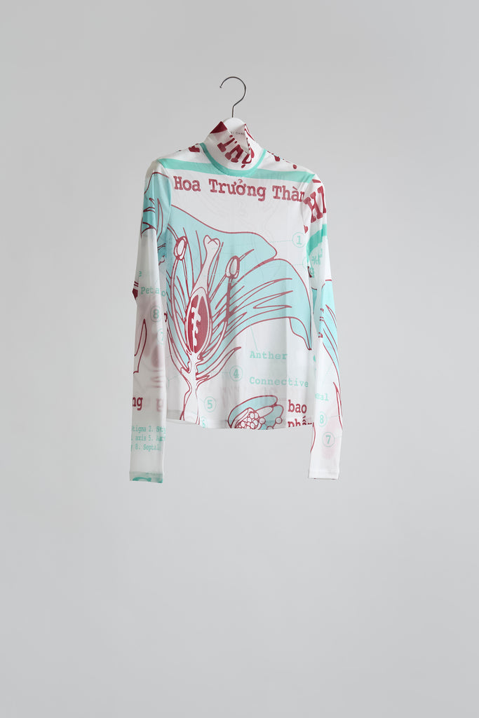 Graphic Mesh Top A