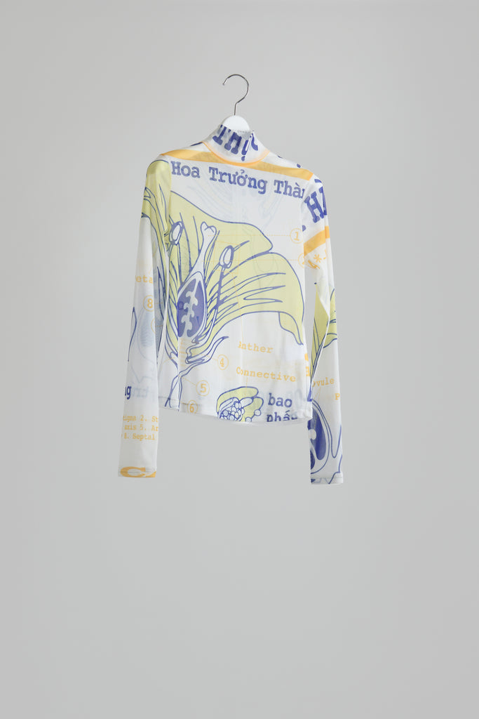 Graphic Mesh Top A