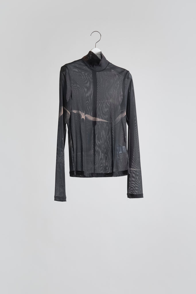 Graphic Mesh Top A