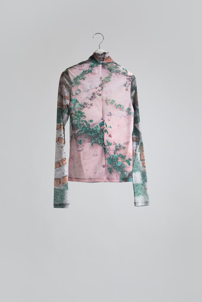 Graphic Mesh Top A