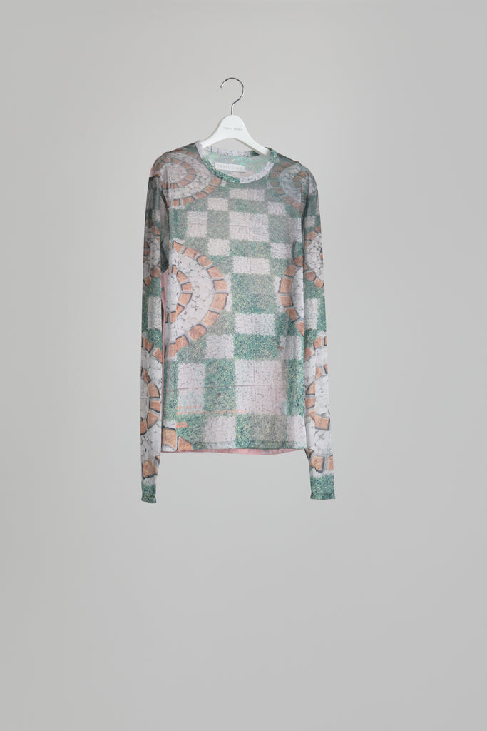 Graphic Mesh Top B