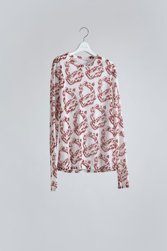 Graphic Mesh Top B