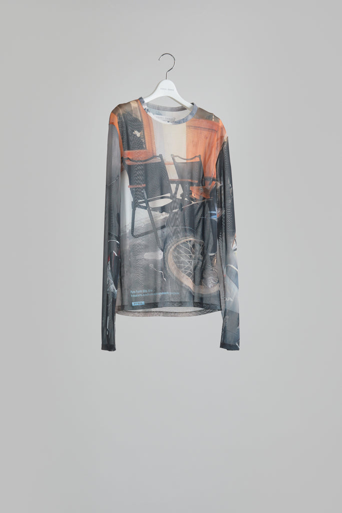 Graphic Mesh Top B