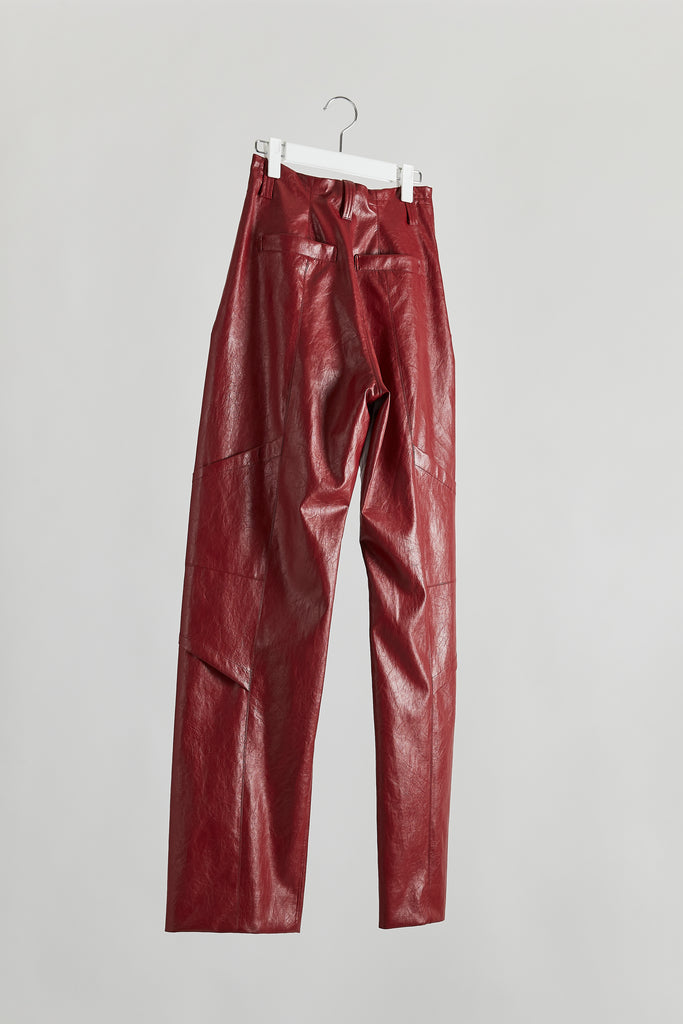 Faux Leather Biker Trousers