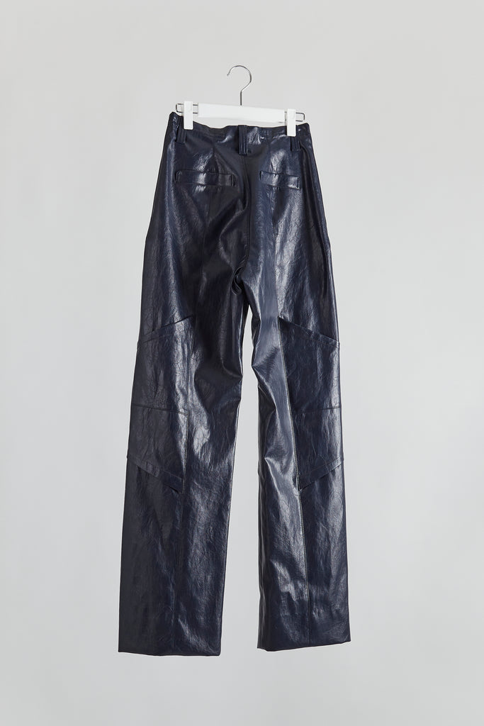 Faux Leather Biker Trousers