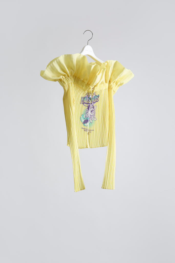 Pleats Blouse (Graphic)