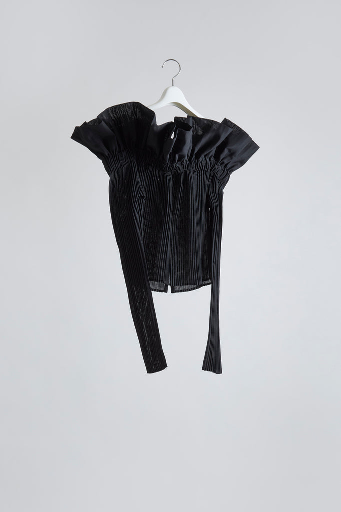 Blossom Pleats Blouse (Plane)
