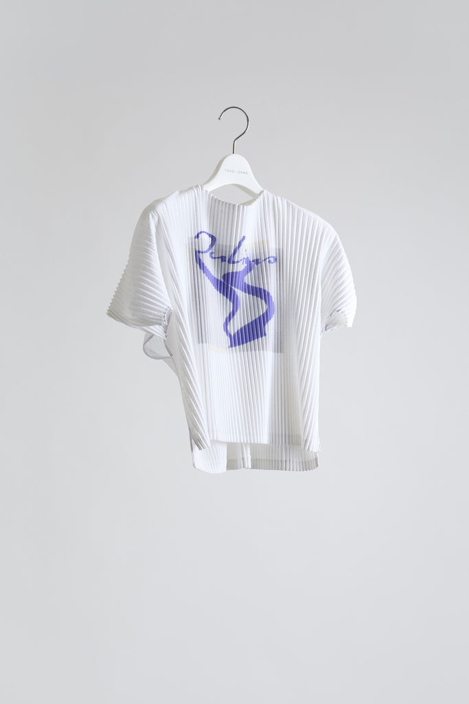 Graphic Pleats T-shirt