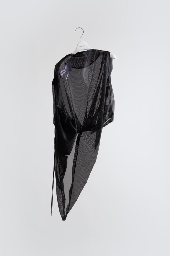 Knapsack Drape Mesh Top