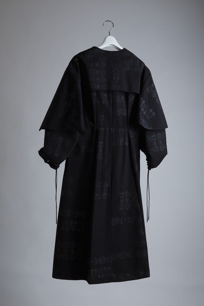 "3711 PROJECT" Layered Sleeve Coat Dress -61