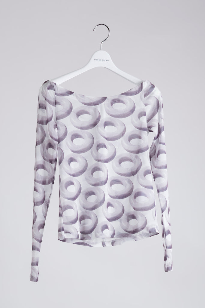 Donut Pattern Wide Neck Tee – YOHEI OHNO